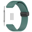 Huawei Watch GT 4 46mm / Samsung Galaxy Watch3 45mm / Garmin Venu 3 Black Buckle Watchband 22mm Magnetic Silicone Strap
