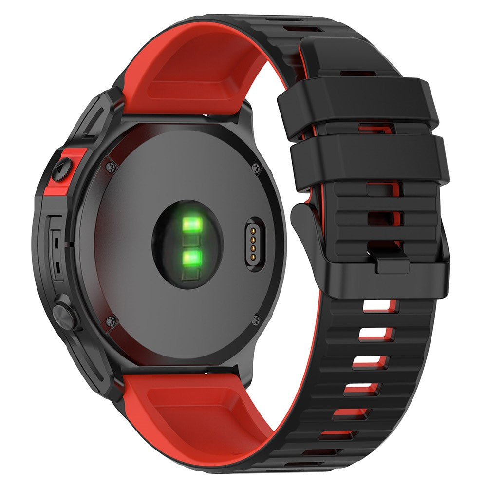 Super Nydelig Silikone Universal Rem passer til Smartwatch - Rød#serie_4