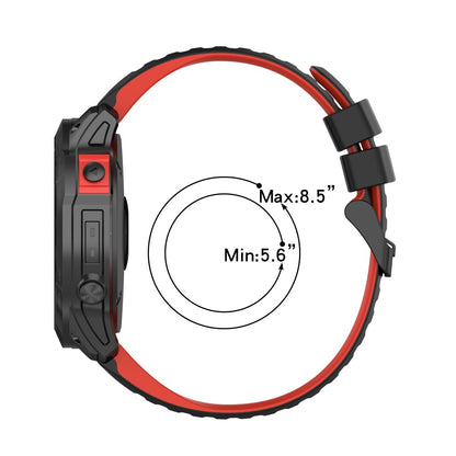 Super Nydelig Silikone Universal Rem passer til Smartwatch - Rød#serie_4