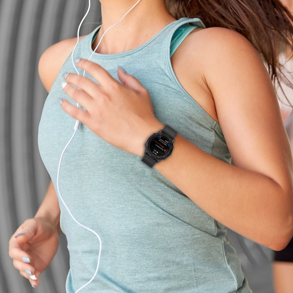 Super Nydelig Silikone Universal Rem passer til Smartwatch - Grøn#serie_7