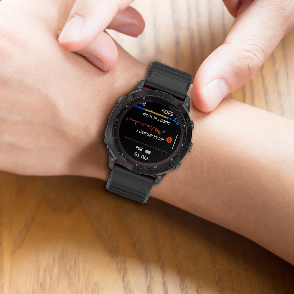 Super Skøn Silikone Universal Rem passer til Garmin Smartwatch - Hvid#serie_1