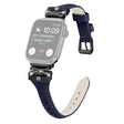 Black Buckle Strap Apple Watch Ultra 2 / Ultra 49mm / Series 9 45mm / 8 7 45mm / 6 5 4 SE (2022) SE (2023) SE 44mm / 3 2 1 42mm - Snake Texture