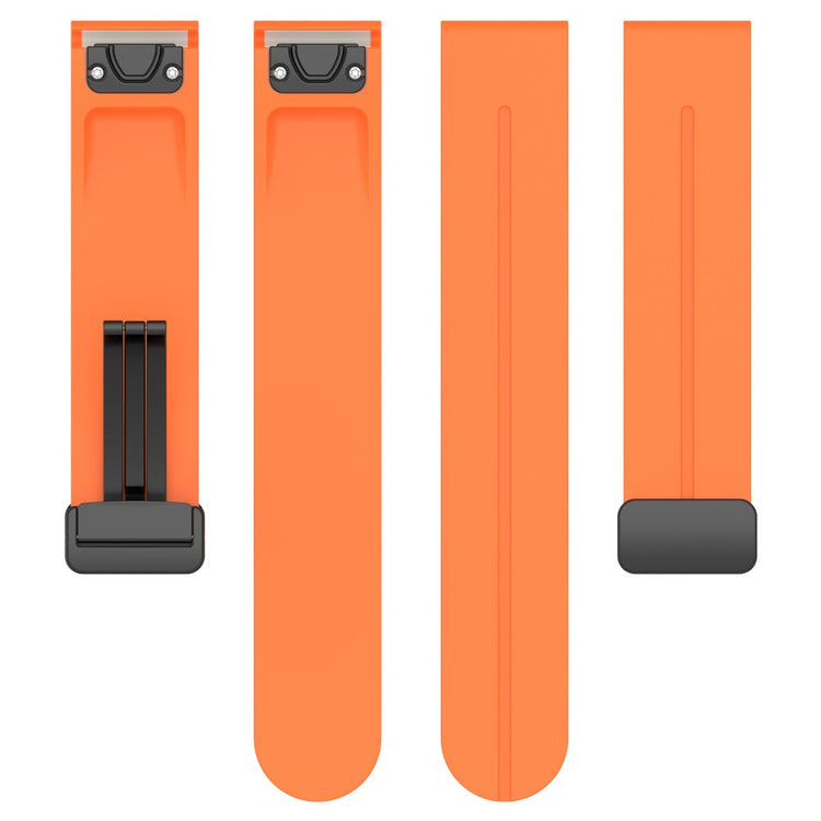 Holdbart Silikone Universal Rem passer til Smartwatch - Orange#serie_4