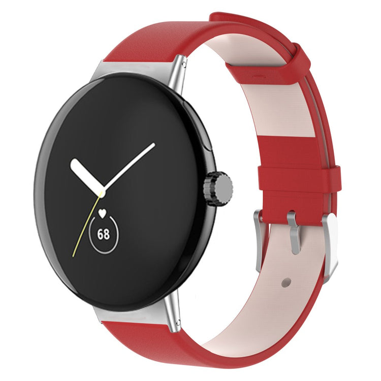 Kunstlæder Universal Rem passer til Google Pixel Watch / Google Pixel Watch 2 - Rød#serie_3