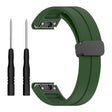 Garmin Fenix 7S / 7S Pro / Instinct 2S / Fenix 6S Watch Strap 20mm Silicone Watchband with Black Buckle