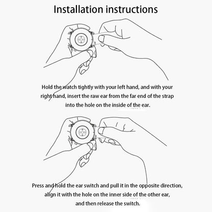 Helt Vildt Holdbart Silikone Universal Rem passer til Smartwatch - Sort#serie_1