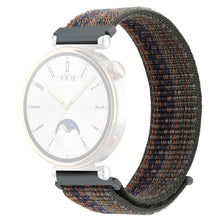 Huawei Watch GT 4 41mm / Garmin Venu 3S Nylon Watch Strap 18mm Sports Watchband - Dark Green+Orange#serie_2
