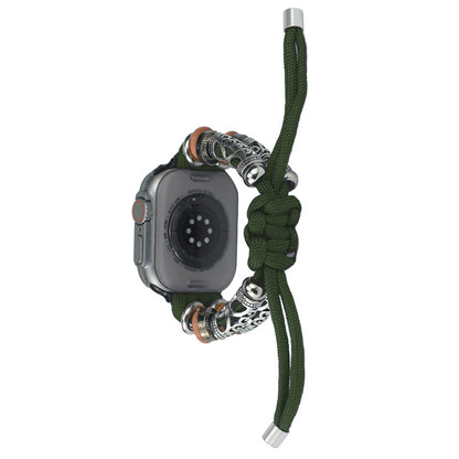 Sejt Nylon Universal Rem passer til Apple Smartwatch - Grøn#serie_5