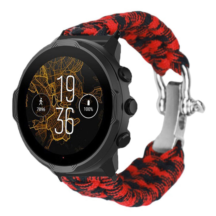 Fed Nylon Universal Rem passer til Smartwatch - Rød#serie_1