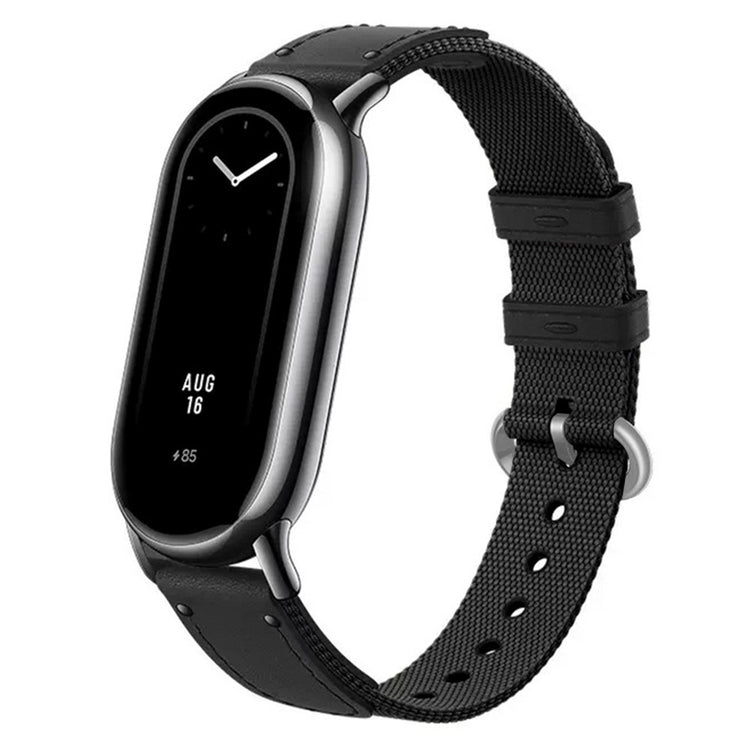 Super Nydelig Nylon Rem passer til Xiaomi Smart Band 8 - Sort#serie_1