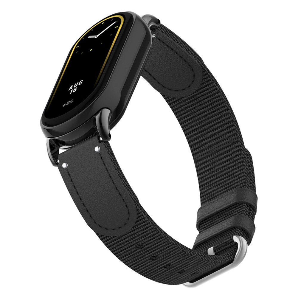 Super Nydelig Nylon Rem passer til Xiaomi Smart Band 8 - Sort#serie_1