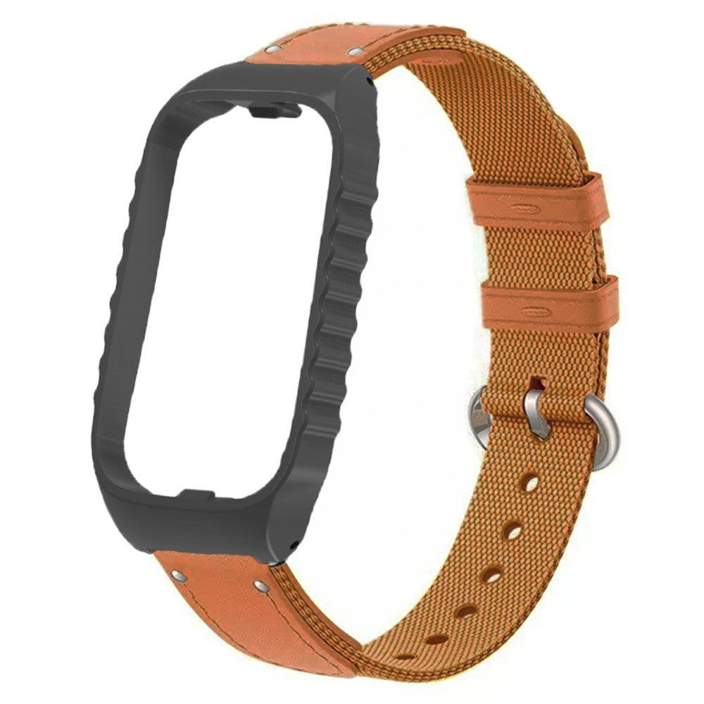 Nylon Universal Rem passer til Xiaomi Smart Band 8 Active / Xiaomi Redmi Band 2 - Brun#serie_4