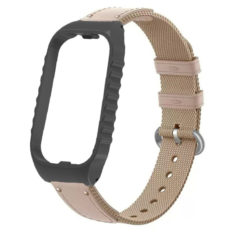 Nylon Universal Rem passer til Xiaomi Smart Band 8 Active / Xiaomi Redmi Band 2 - Hvid#serie_5