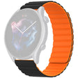 Huami Amazfit GTS 4 / 3 / 2 / 1 / mini Magnetic Watch Band Universal 22mm Silicone Straps - Black+Orange