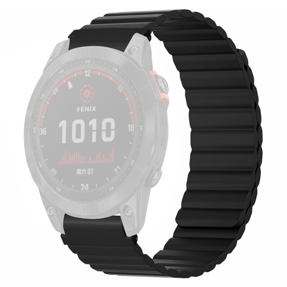 Rigtigt Fantastisk Silikone Universal Rem passer til Garmin Smartwatch - Sort#serie_8