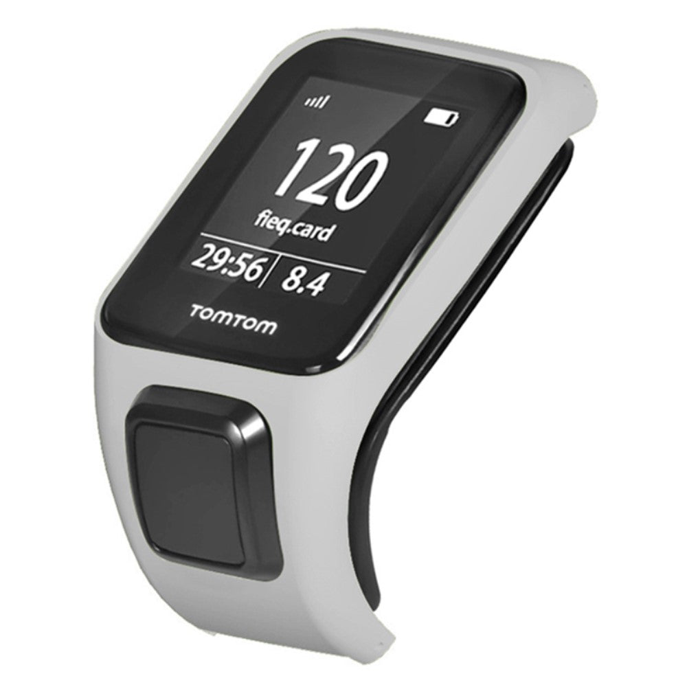 Hårdt Silikone Universal Bumper passer til Tomtom Smartwatch - Hvid#serie_1