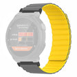 Garmin Forerunner 220 / 230 / 235 / 735XT / 620 / 63 Flexible Strap Magnetic Smartwatch Bands - Grey+Yellow