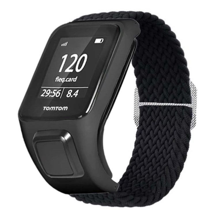 Meget Godt Nylon Universal Rem passer til Tomtom Smartwatch - Sort#serie_6