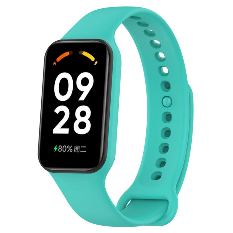 Silikone Universal Rem passer til Xiaomi Redmi Band 2 / Xiaomi Smart Band 8 Active - Grøn#serie_10