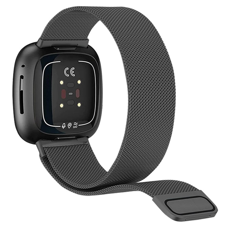 Supercool Metal Universal Rem passer til Fitbit Smartwatch - Sort#serie_3