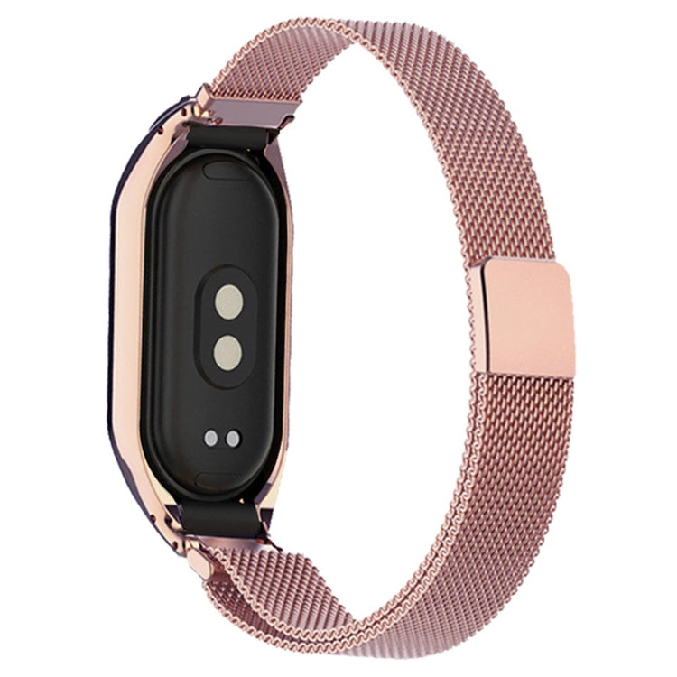 Metal Universal Rem passer til Xiaomi Mi Band 3 / Xiaomi Mi Smart Band 4 - Pink#serie_5