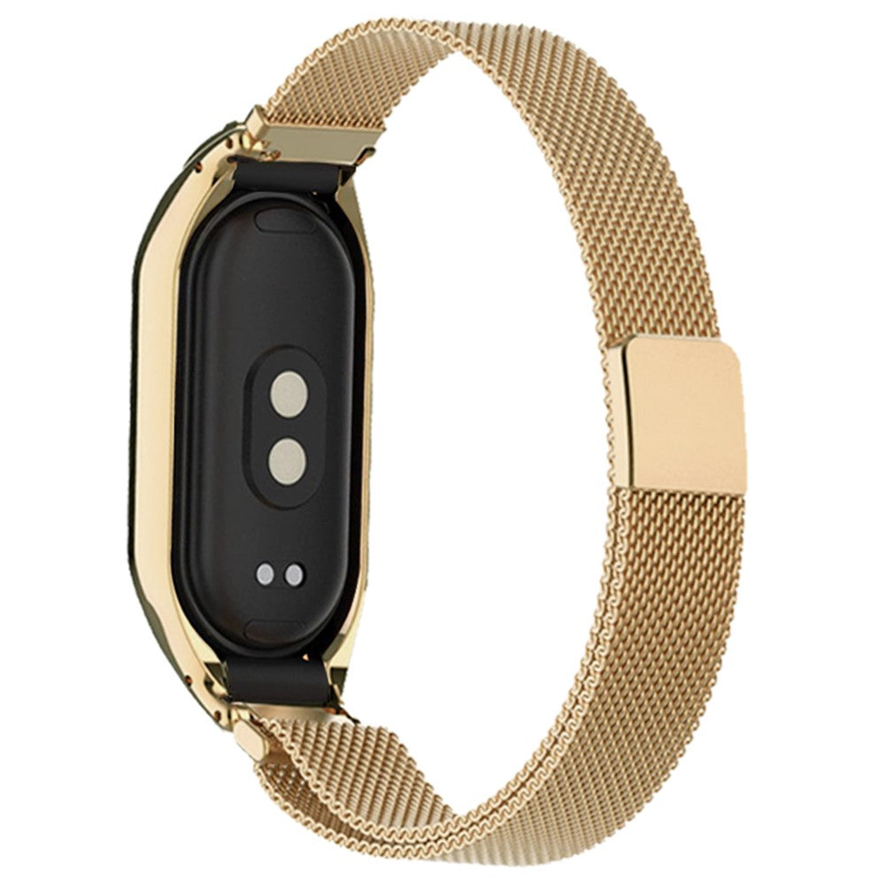 Metal Universal Rem passer til Xiaomi Mi Band 5 / Xiaomi Mi Smart Band 6 - Guld#serie_2