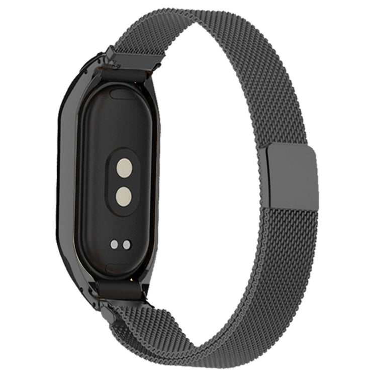 Metal Universal Rem passer til Xiaomi Mi Band 5 / Xiaomi Mi Smart Band 6 - Sort#serie_3