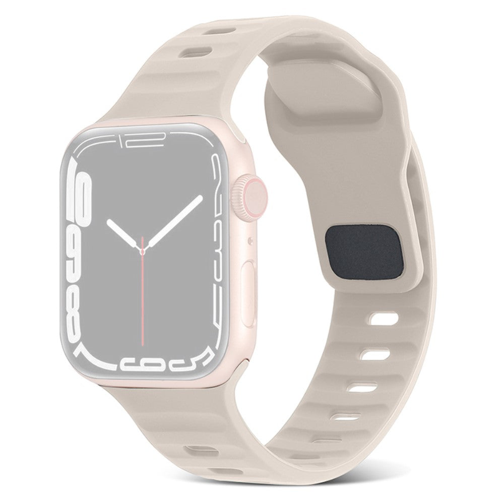 Fortrinligt Silikone Universal Rem passer til Apple Smartwatch - Hvid#serie_7