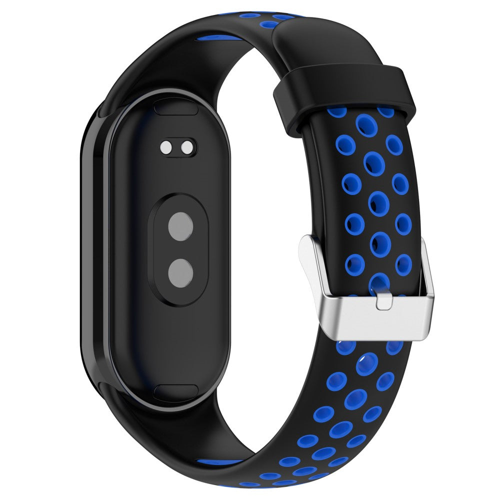 Vildt Sejt Silikone Rem passer til Xiaomi Smart Band 8 - Blå#serie_4