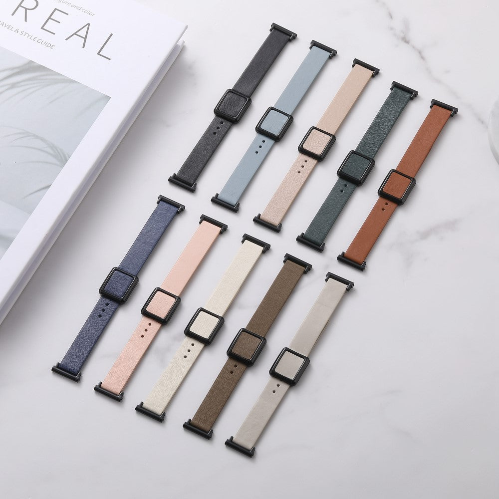 Super Fantastisk Kunstlæder Universal Rem passer til Smartwatch - Sort#serie_10