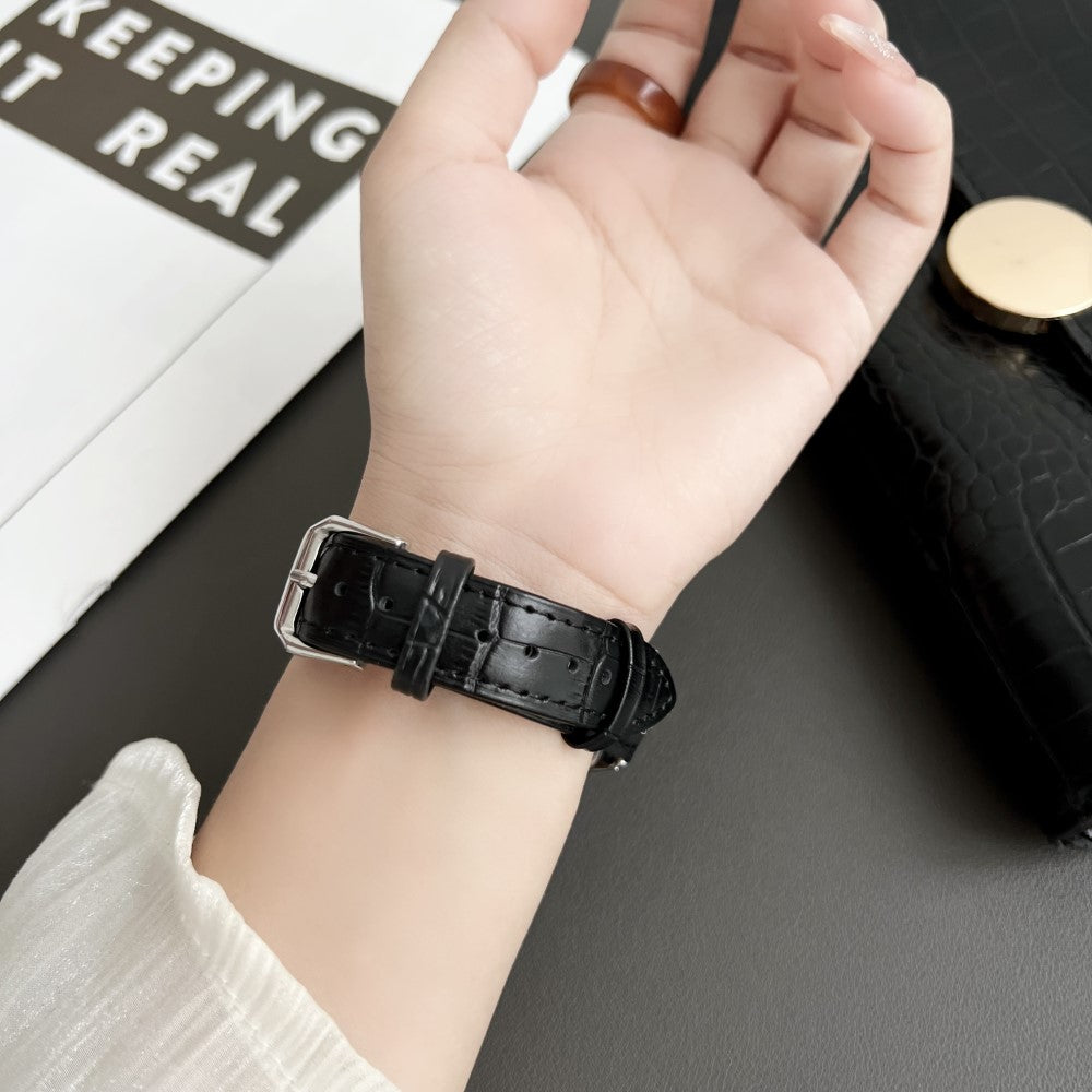 Mega Hårdfør Kunstlæder Rem passer til Xiaomi Smart Band 8 Pro - Rød#serie_4