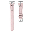 Garmin Forerunner 245 / 245 Music Genuine Cow Leather Watchband Rhinestone Decor Strap