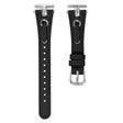 Misfit Vapor Genuine Cow Leather Watch Band Rhinestone Decor Watch Strap