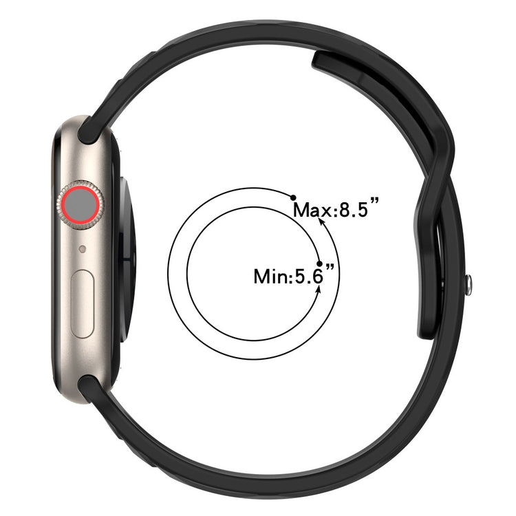 Super Flot Silikone Universal Rem passer til Apple Smartwatch - Blå#serie_9