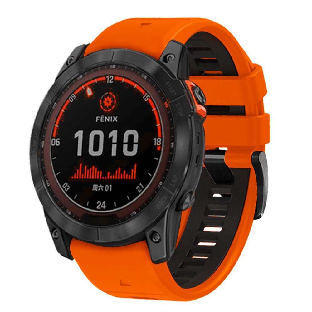 Godt Silikone Universal Rem passer til Smartwatch - Orange#serie_4