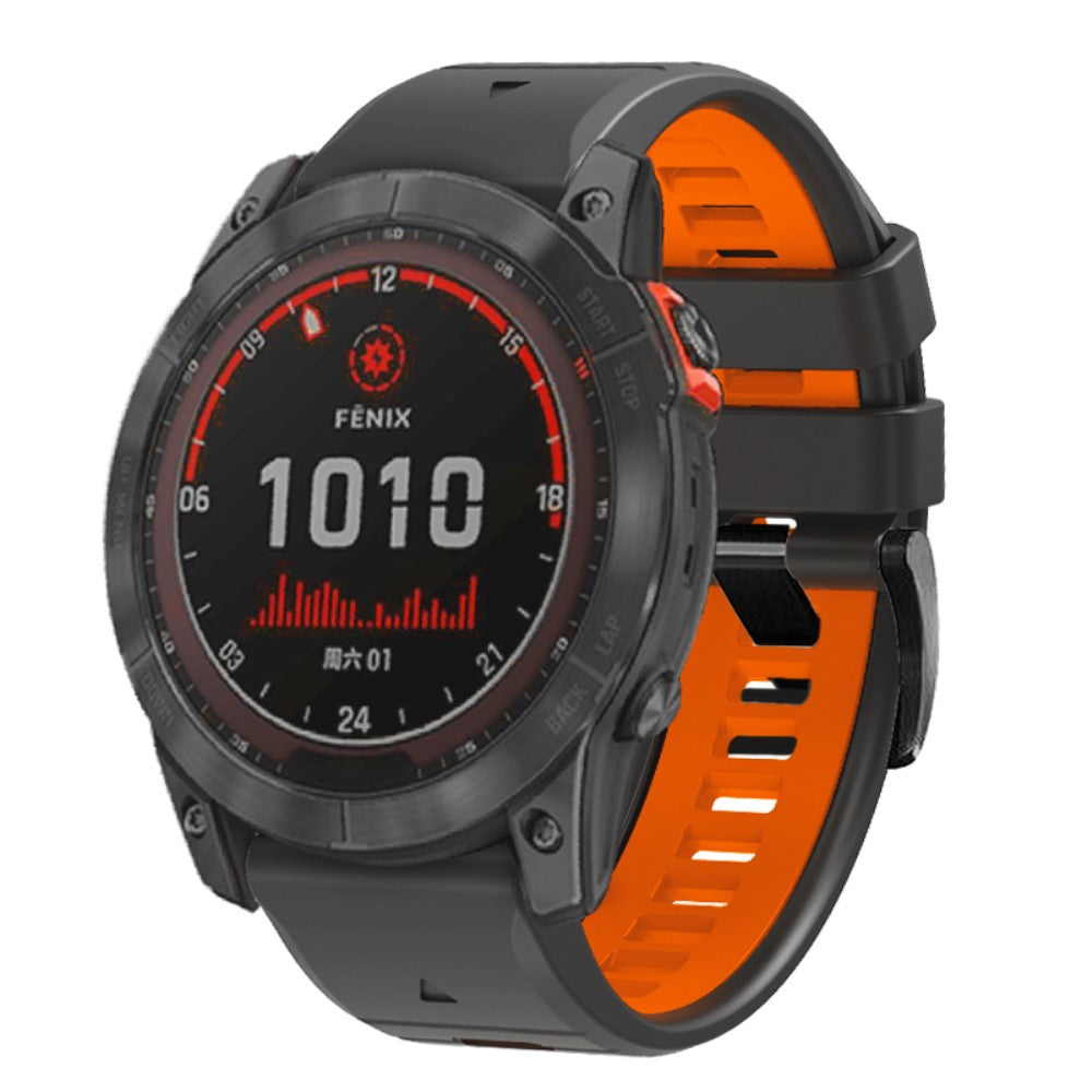 Godt Silikone Universal Rem passer til Smartwatch - Orange#serie_9