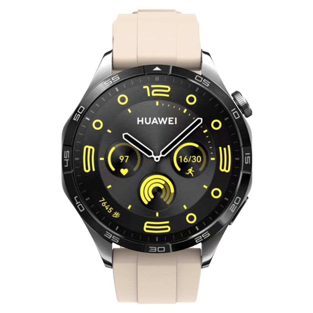 Super Smuk Silikone Rem passer til Huawei Watch GT 4 46mm - Hvid#serie_9