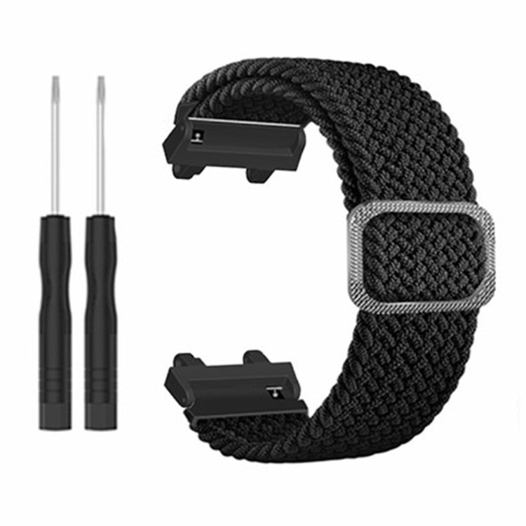 Rigtigt Godt Nylon Rem passer til Amazfit Active Edge - Sort#serie_6