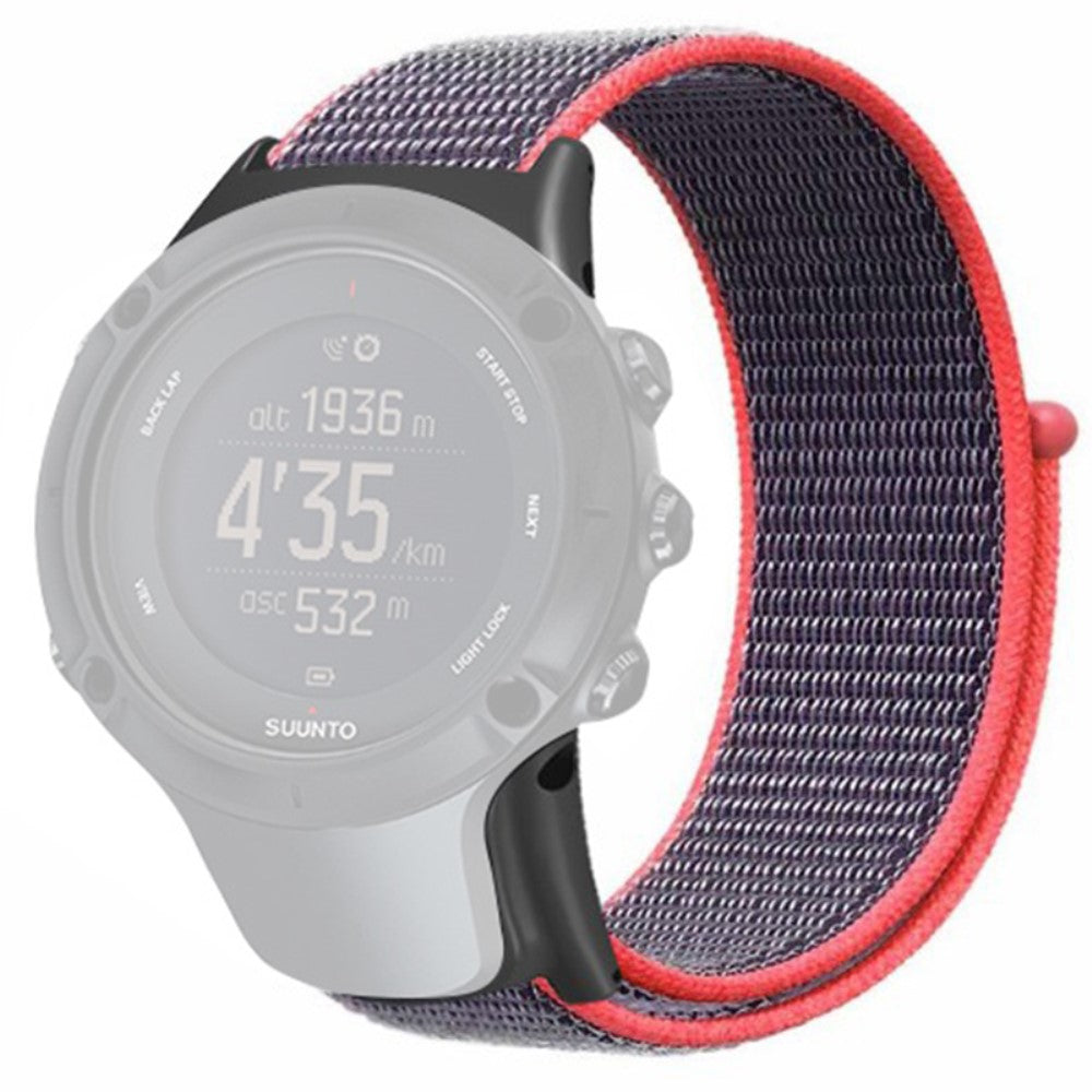 Vildt Fint Nylon Universal Rem passer til Suunto Smartwatch - Pink#serie_4