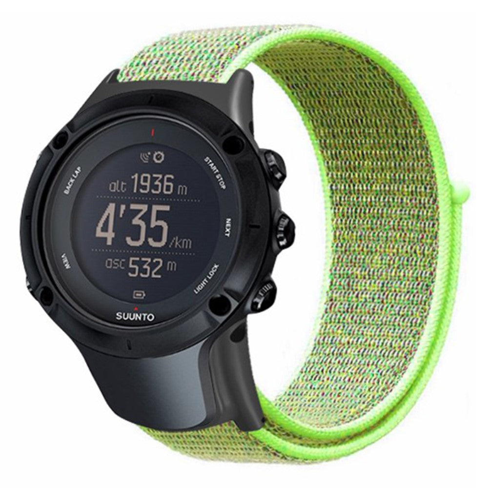 Vildt Fint Nylon Universal Rem passer til Suunto Smartwatch - Gul#serie_5