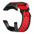 Suunto Ambit3 Peak / Ambit2 Watch Band Silicone Breathable Wristband - Black+Red