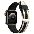 Apple Watch Series 41mm / 40mm / 38mm Watch Strap Sport Style Band - White+Black