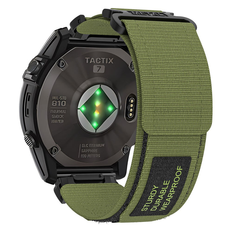 Rigtigt Elegant Nylon Universal Rem passer til Garmin Smartwatch - Grøn#serie_3