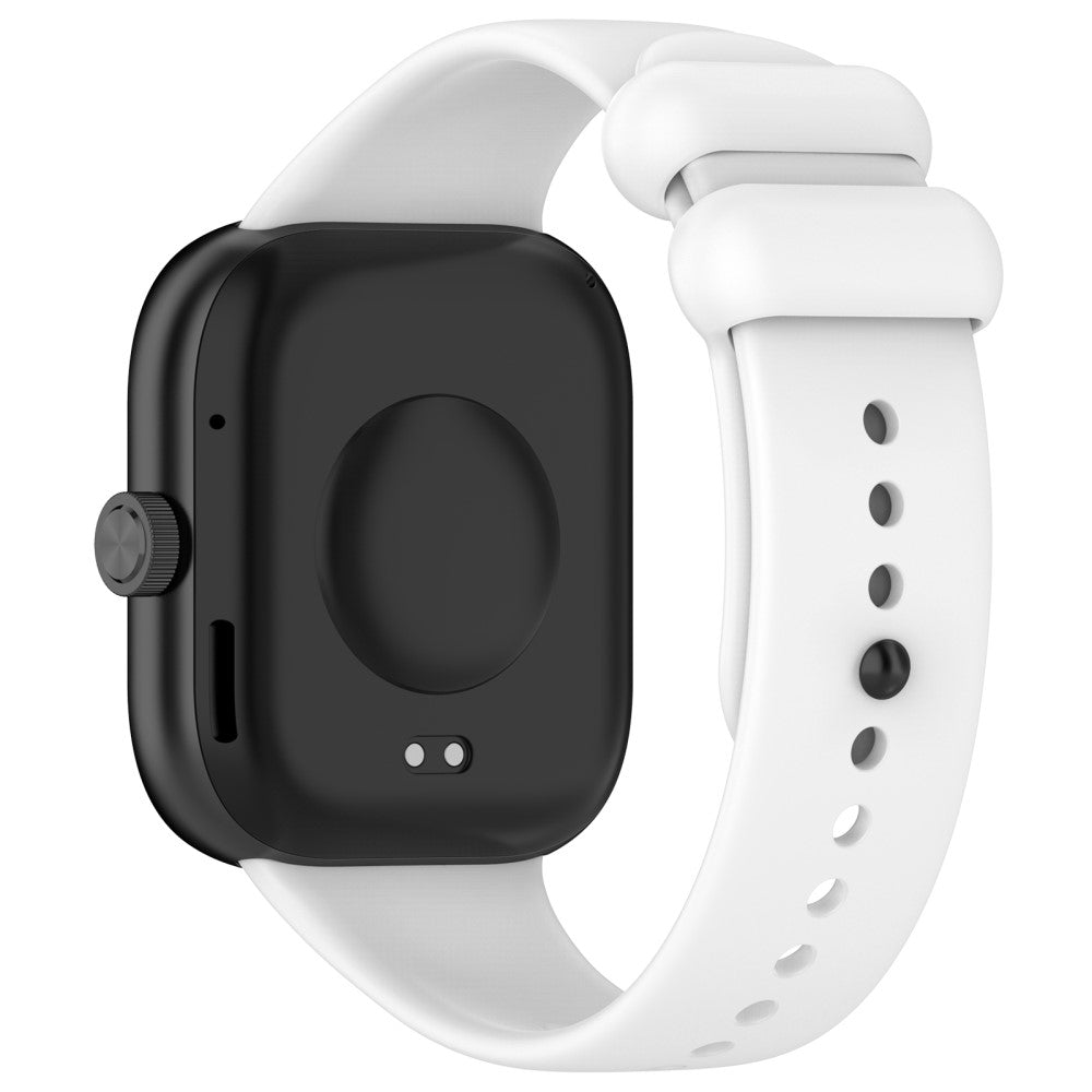 Silikone Universal Rem passer til Xiaomi Band 8 Pro / Xiaomi Redmi Watch 4 - Hvid#serie_2