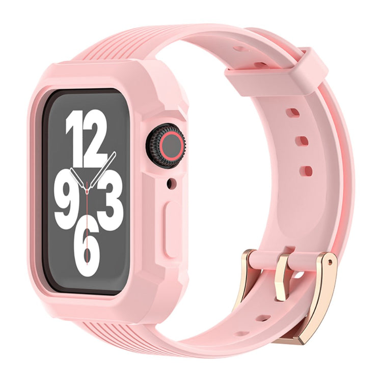 Skøn Silikone Universal Rem passer til Apple Smartwatch - Pink#serie_2