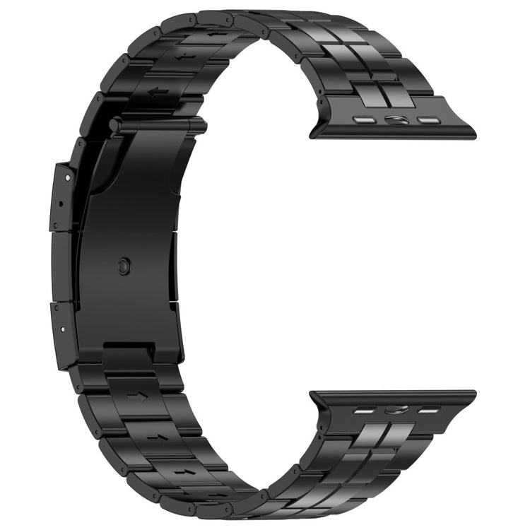 Mega Sejt Metal Universal Rem passer til Apple Smartwatch - Sort#serie_1