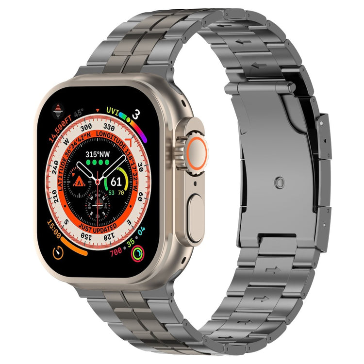 Mega Sejt Metal Universal Rem passer til Apple Smartwatch - Sølv#serie_2