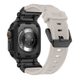 Apple Watch 49mm / 45mm / 44mm / 42mm Silicone Strap - Black+Starlight