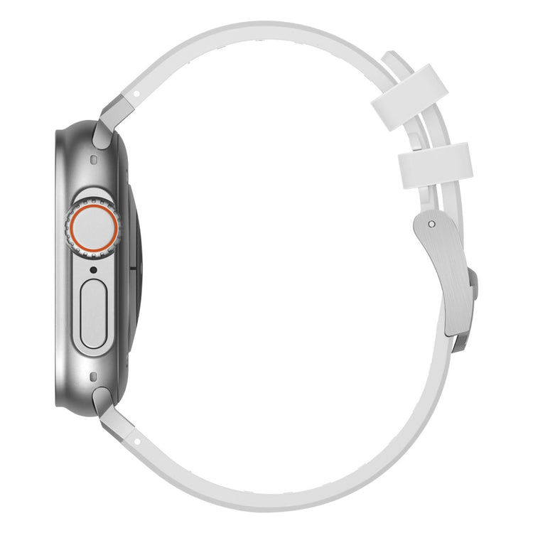 Mega Sejt Silikone Universal Rem passer til Apple Smartwatch - Hvid#serie_16