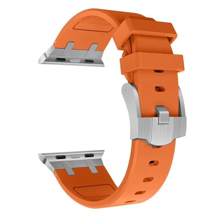 Mega Sejt Silikone Universal Rem passer til Apple Smartwatch - Orange#serie_17